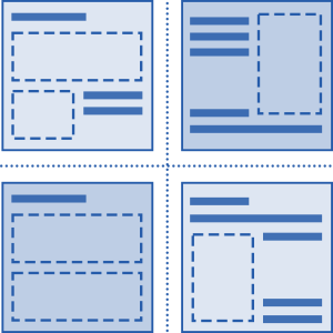 Image of quad chart template.