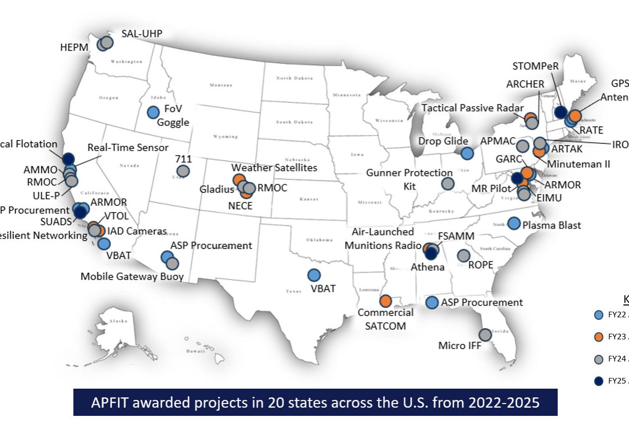 APFIT, map, 2025